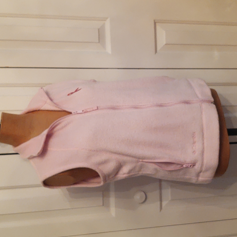 Columbia pink breast cancer-awareness fleece vest